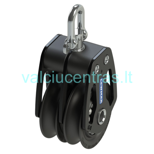 LEWMAR dvigubas blokas su šekeliu 50-72mm LEWMAR dvigubas blokas su šekeliu 50-72mm